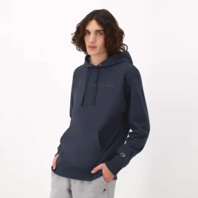 Sudadera con capucha Powerblend, Script Logo en letra cursiva del mismo tono