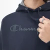 Sudadera con capucha Powerblend, Script Logo en letra cursiva del mismo tono