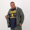 Sudadera con capucha y cremallera completa Powerblend, C Logo - Tallas grandes y altas