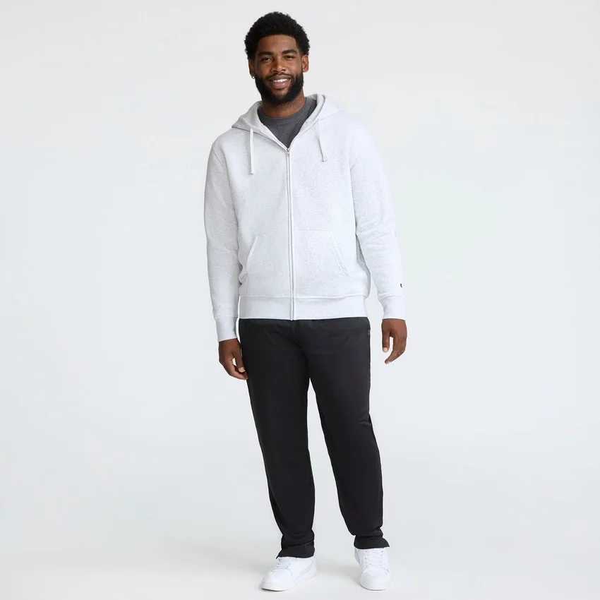 Sudadera con capucha y cremallera completa Powerblend, C Logo - Tallas grandes y altas