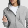 Sudadera con capucha y cremallera de felpa Powerblend, C Logo