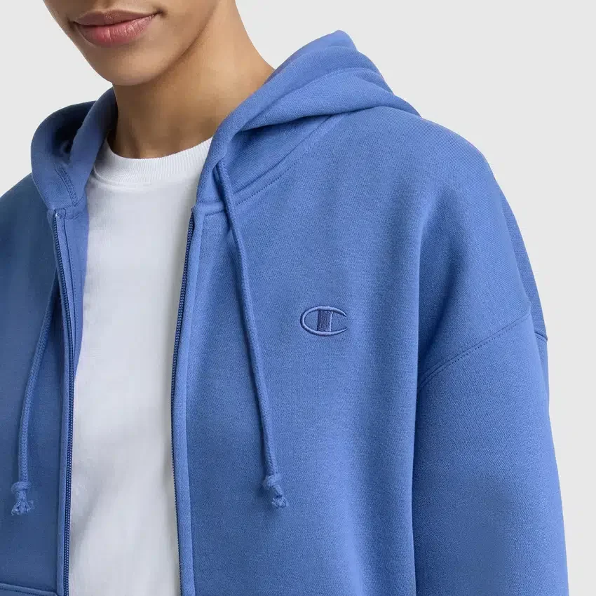 Sudadera con capucha y cremallera de felpa Powerblend, C Logo