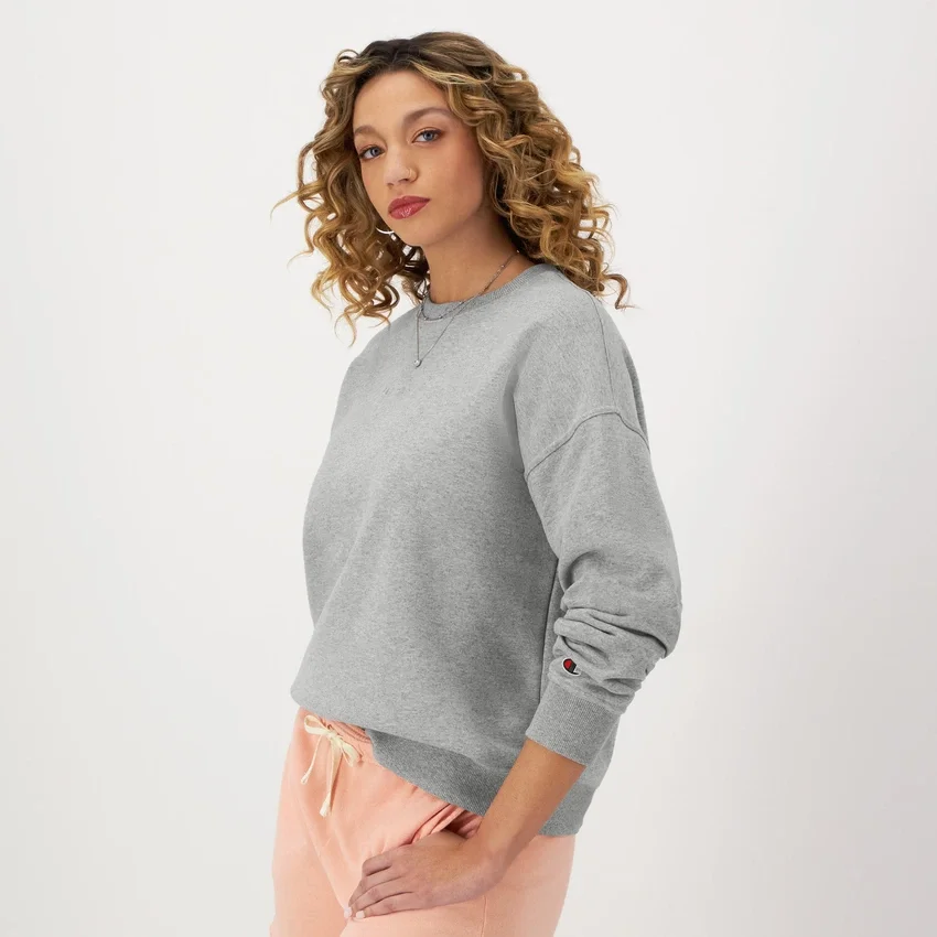 Sudadera de cuello redondo Powerblend, con Script Logo bordado en letra cursiva