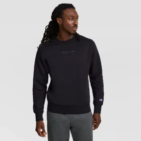 Sudadera de cuello redondo Powerblend, con Script Logo en letra cursiva del mismo tono