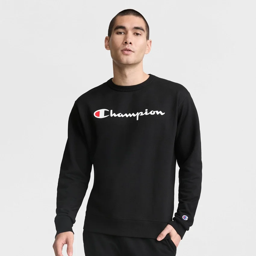 Sudadera de cuello redondo Powerblend, Script Logo