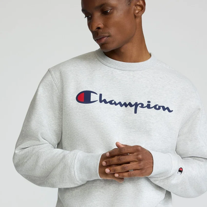 Sudadera de cuello redondo Powerblend, Script Logo