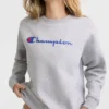 Sudadera de cuello redondo Powerblend, Script Logo