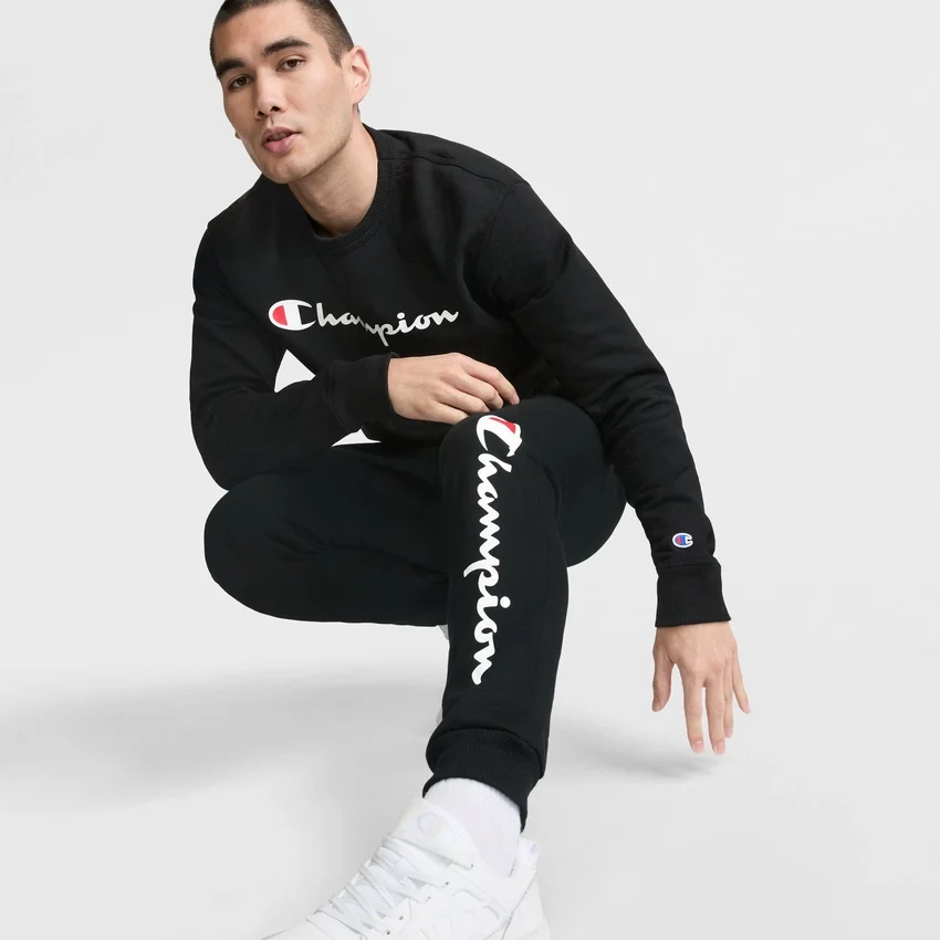 Sudadera de cuello redondo Powerblend, Script Logo