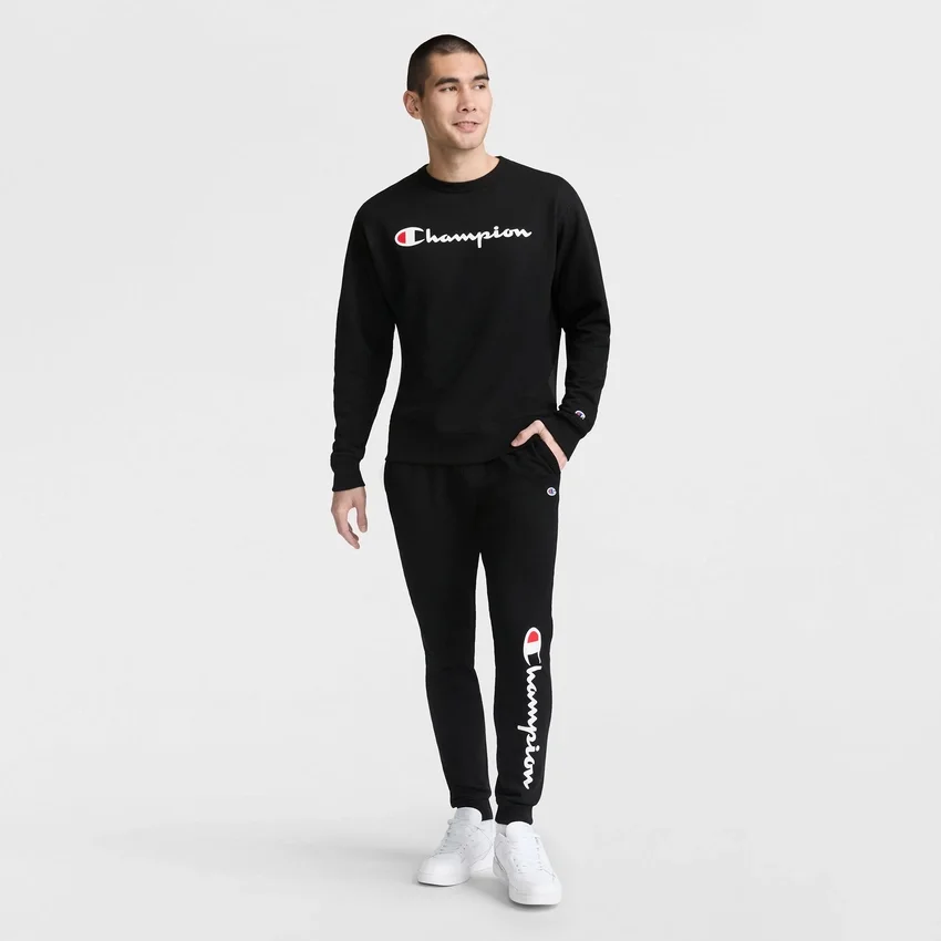 Sudadera de cuello redondo Powerblend, Script Logo