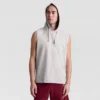 Sudadera sin mangas con capucha, C Logo bordado