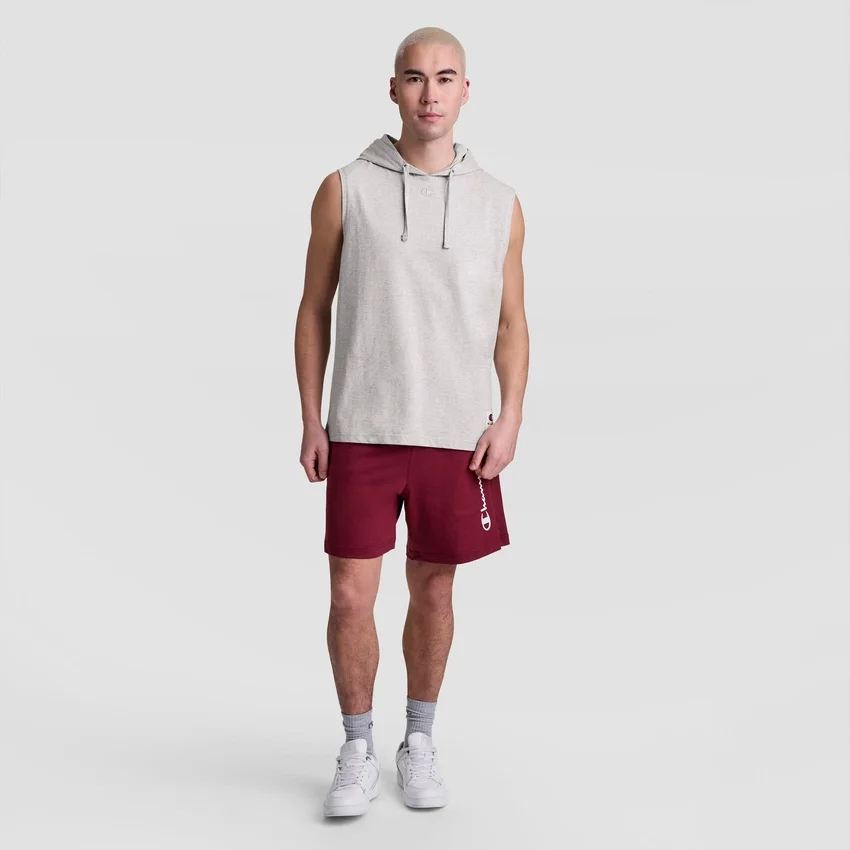 Sudadera sin mangas con capucha, C Logo bordado
