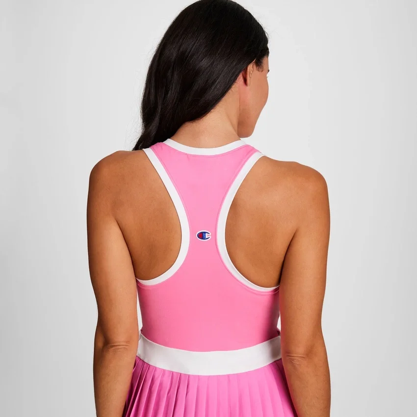 Vestido de tenis Match Point, Script Logo bordado en letra cursiva